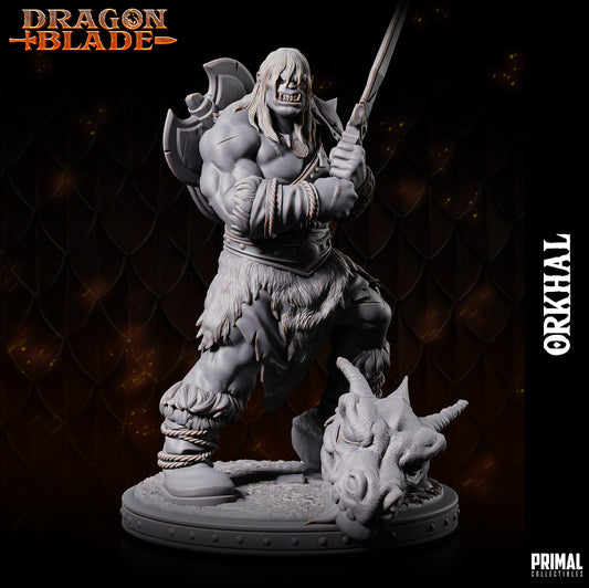 Barbarian orc - Orkhal  - November 2023 - DRAGONBLADE-  MASTERS OF DUNGEONS QUEST