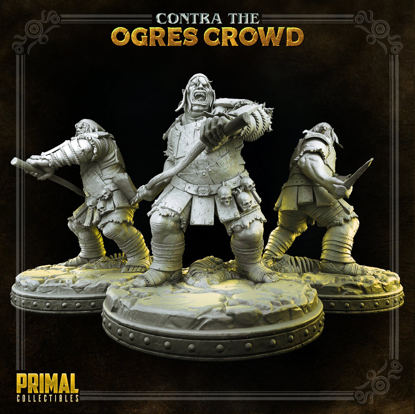 Ogre champion - Ulbrok- CONTRA THE OGRES CROWD - MASTERS OF DUNGEONS QUEST - Primal Collectibles