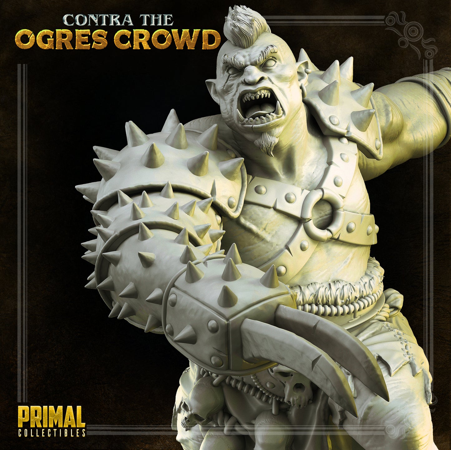 Ogre chieftain - Thurok - CONTRA THE OGRES CROWD - MASTERS OF DUNGEONS QUEST - Primal Collectibles