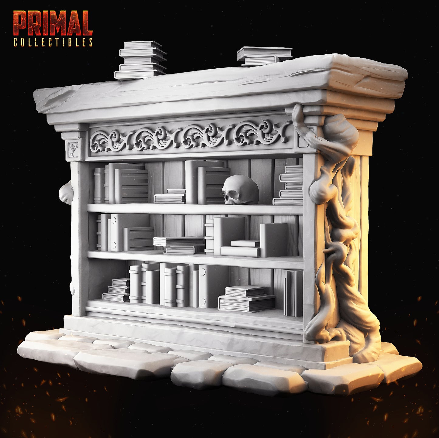 Bookcases and altar - MASTERS OF DUNGEONS QUEST - Primal Collectibles