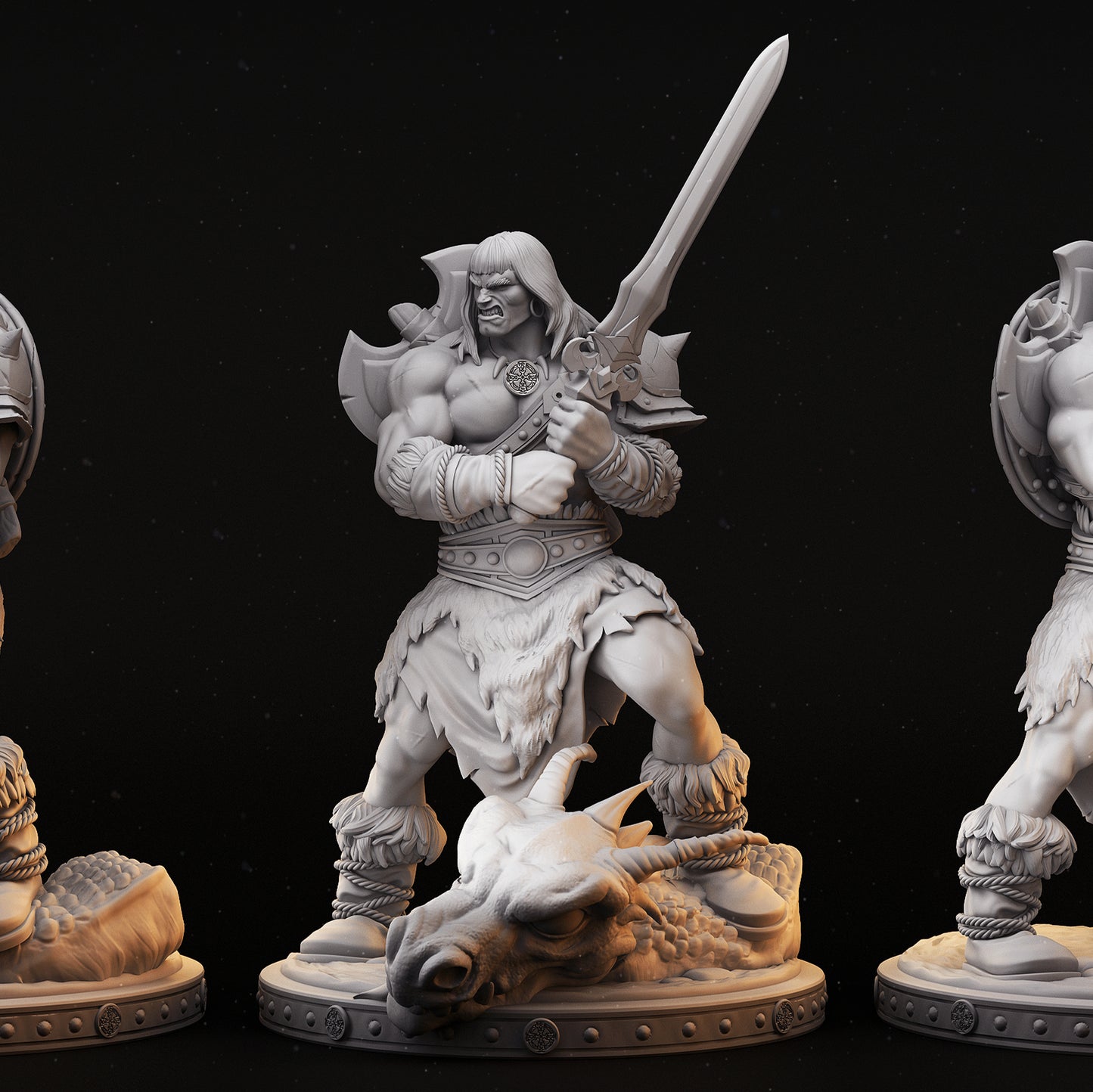 Barbarian - Thurkal - MASTERS OF DUNGEONS QUEST - Primal Collectibles