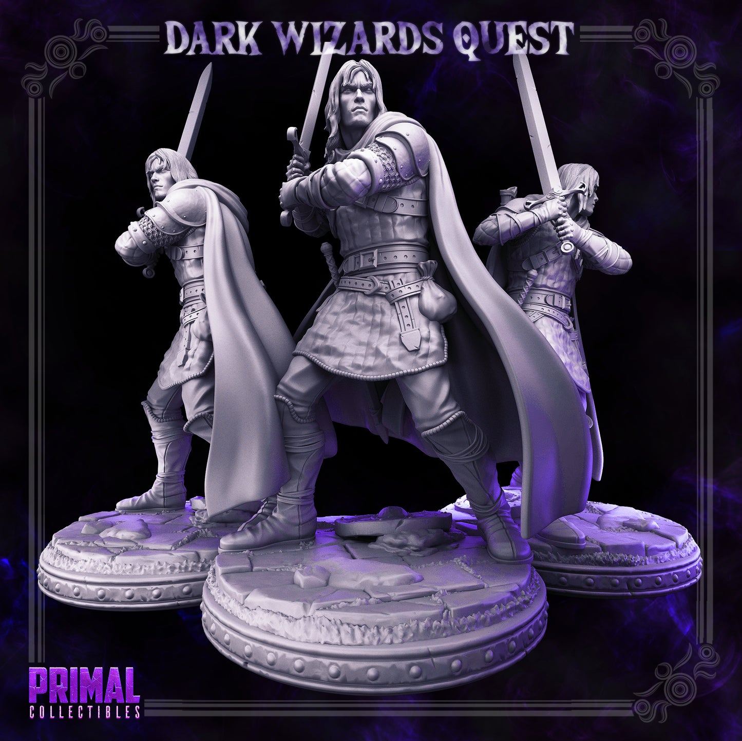 Swordsman/ Mercenary /Man- at- arms - Ducard - DARK WIZARDS - MASTERS OF DUNGEONS QUEST - Primal Collectibles