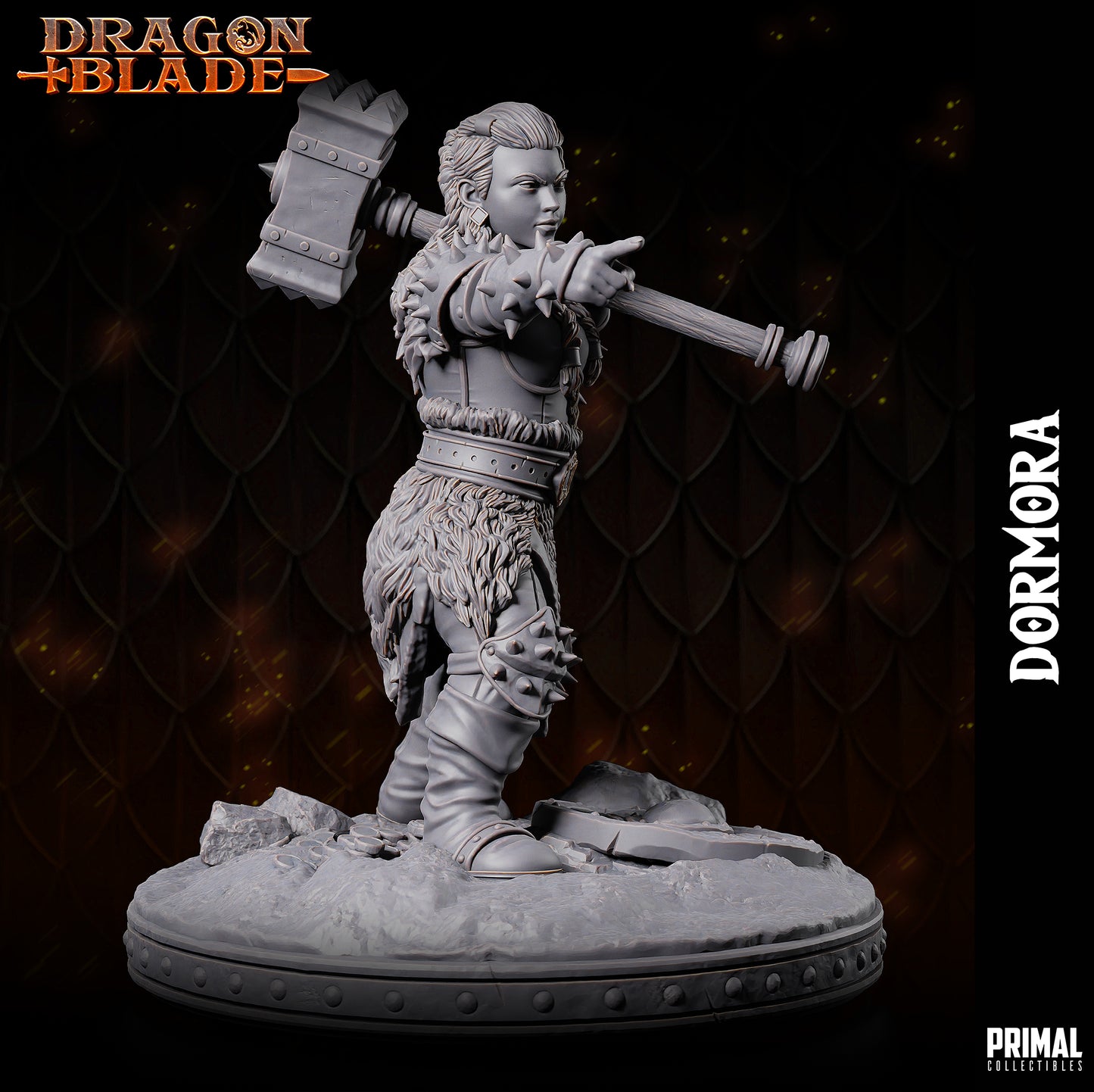 Evil dwarf - Dormora - July 2023 - DRAGONBLADE-  MASTERS OF DUNGEONS QUEST - Primal Collectibles