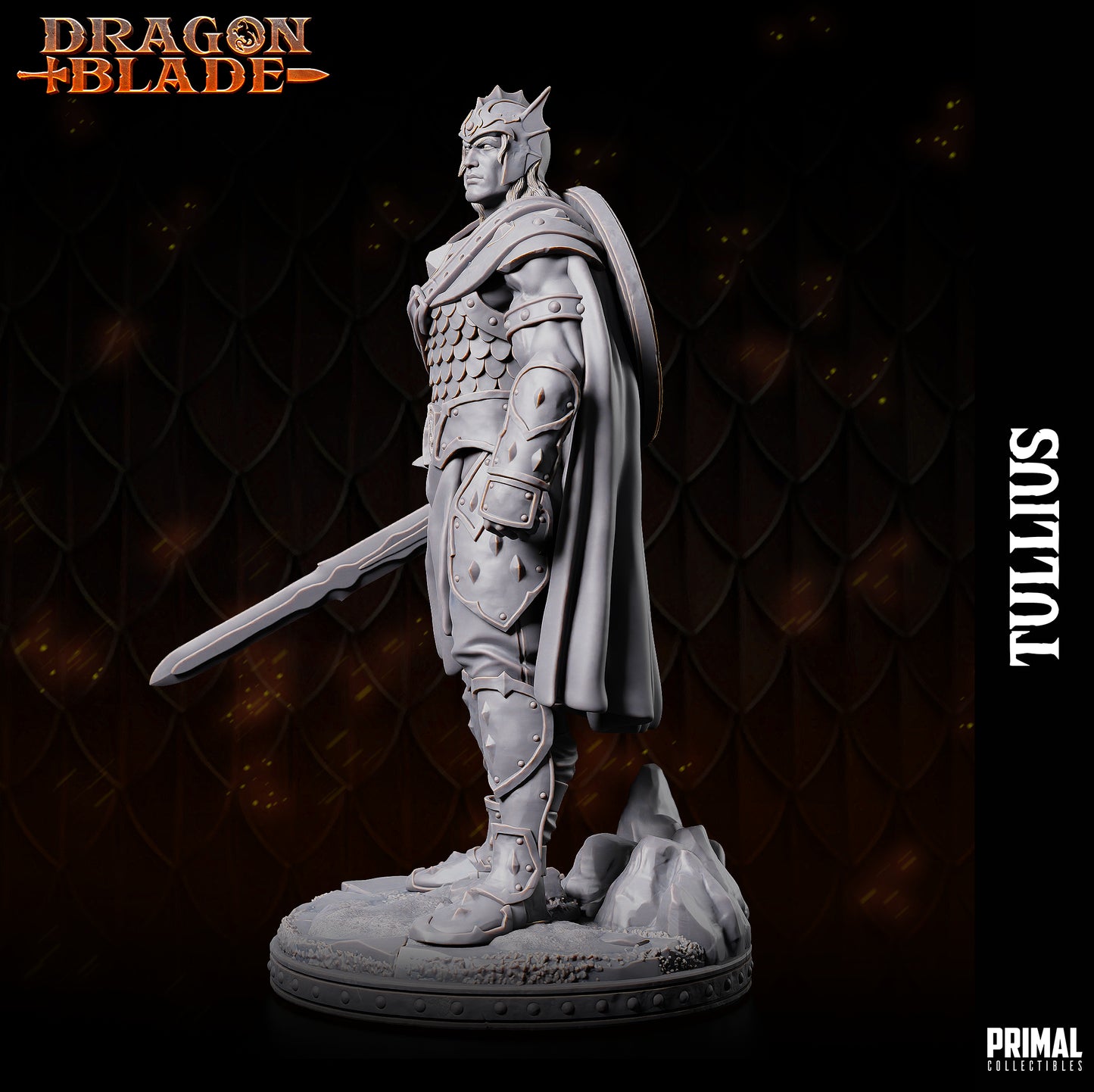 Warrior - Tullius - May 2023 - DRAGONBLADE-  MASTERS OF DUNGEONS QUEST - Primal Collectibles