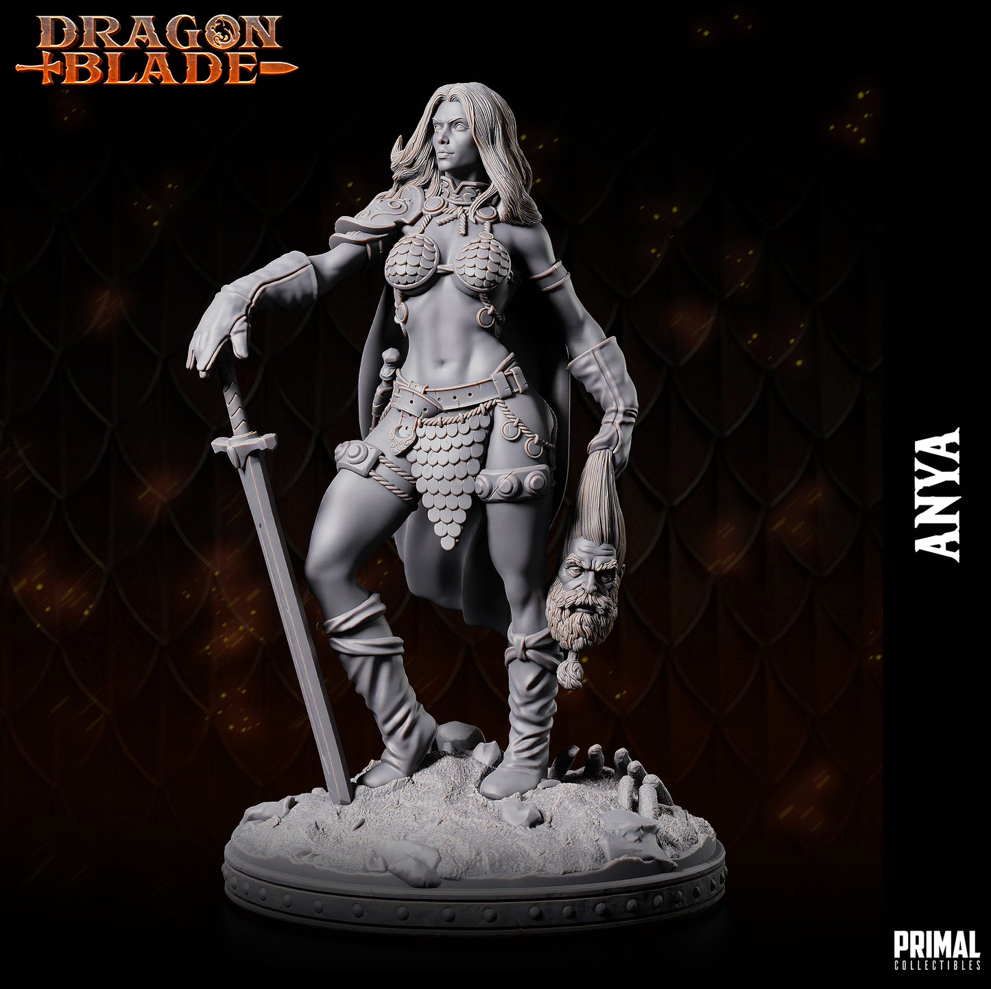 Barbarian female -  Anya -  December 2023 - DRAGONBLADE - MASTERS OF DUNGEONS QUEST