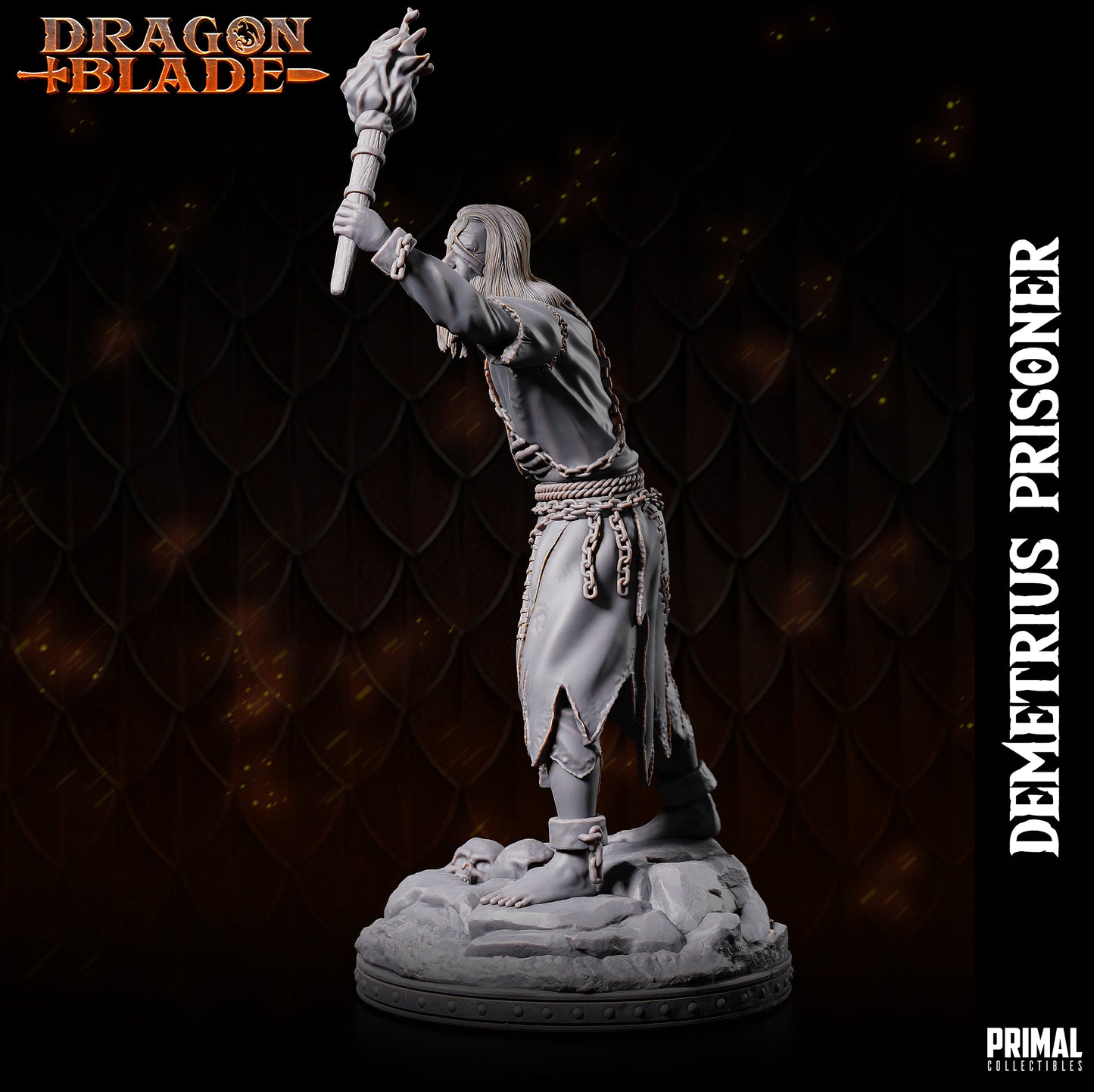 Knight - Demetrius prisoner - June 2023 - DRAGONBLADE-  MASTERS OF DUNGEONS QUEST - Primal Collectibles