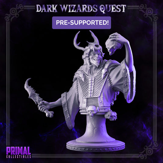 Necromancer - Abaddon - Bust - DARK WIZARDS - MASTERS OF DUNGEONS QUEST - Primal Collectibles