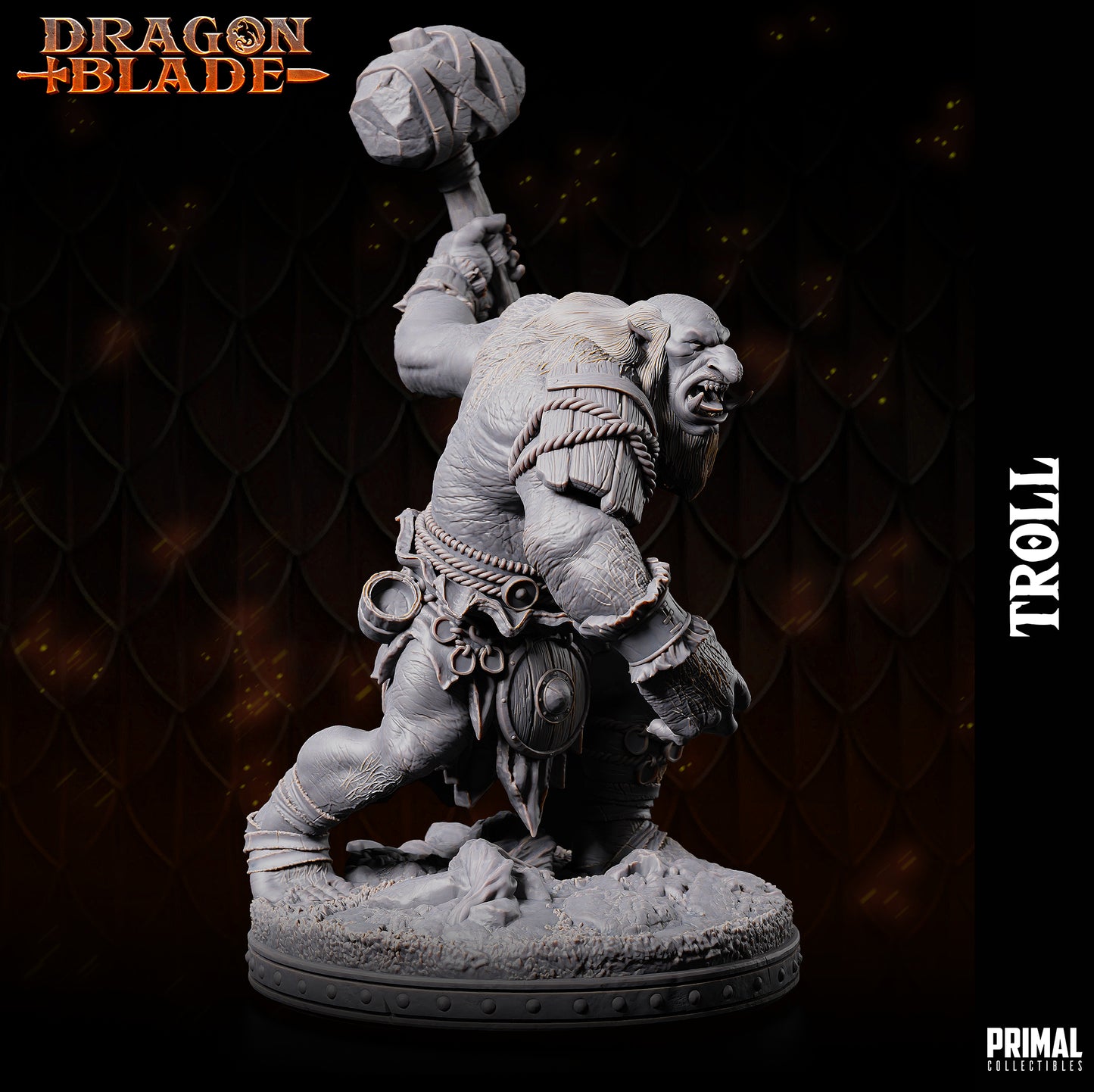 Creature - Troll (alternative version) - June 2023 - DRAGONBLADE-  MASTERS OF DUNGEONS QUEST - Primal Collectibles