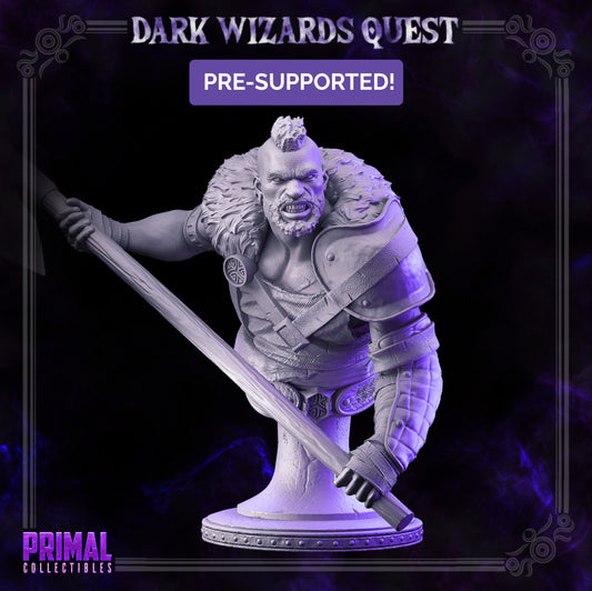 Halberdier/ Mercenary /Man- at- arms - Crane - Bust - DARK WIZARDS - MASTERS OF DUNGEONS QUEST - Primal Collectibles