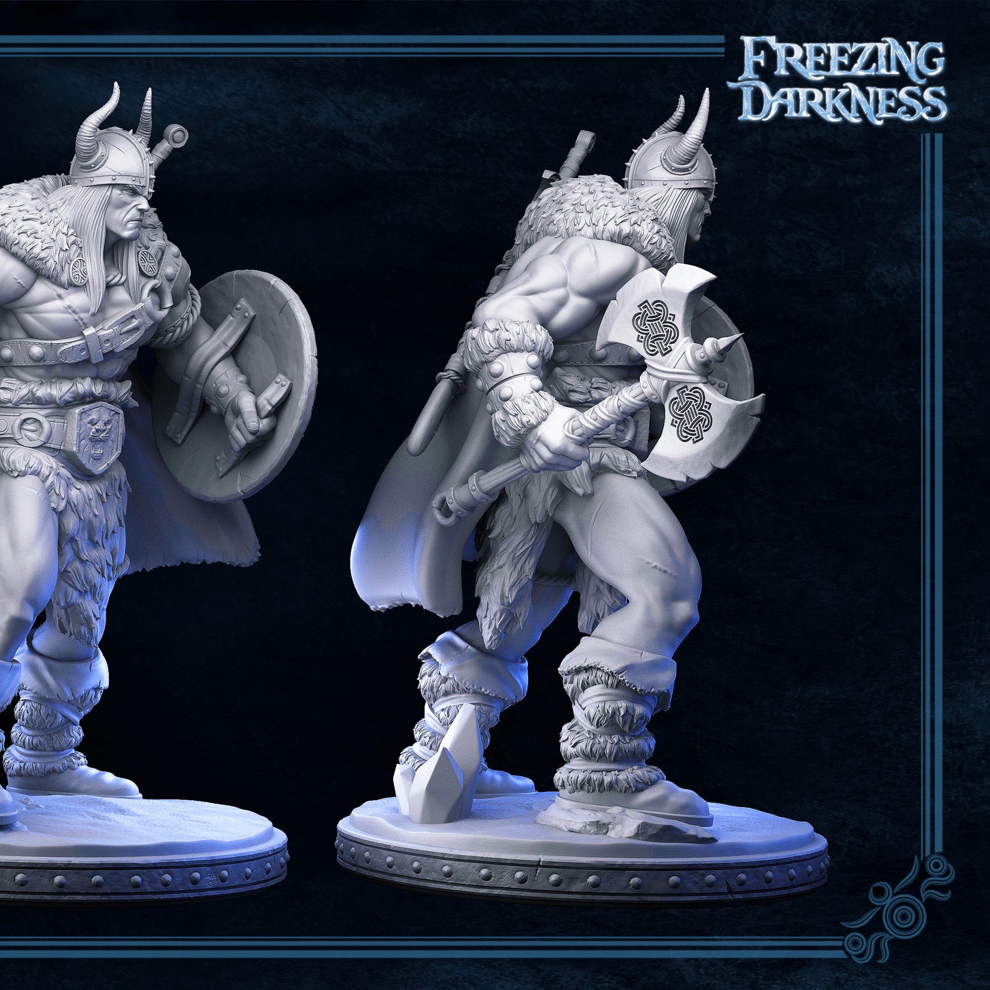 Barbarian - Kreyvos - FREEZING DARKNESS - MASTERS OF DUNGEONS QUEST - Primal Collectibles