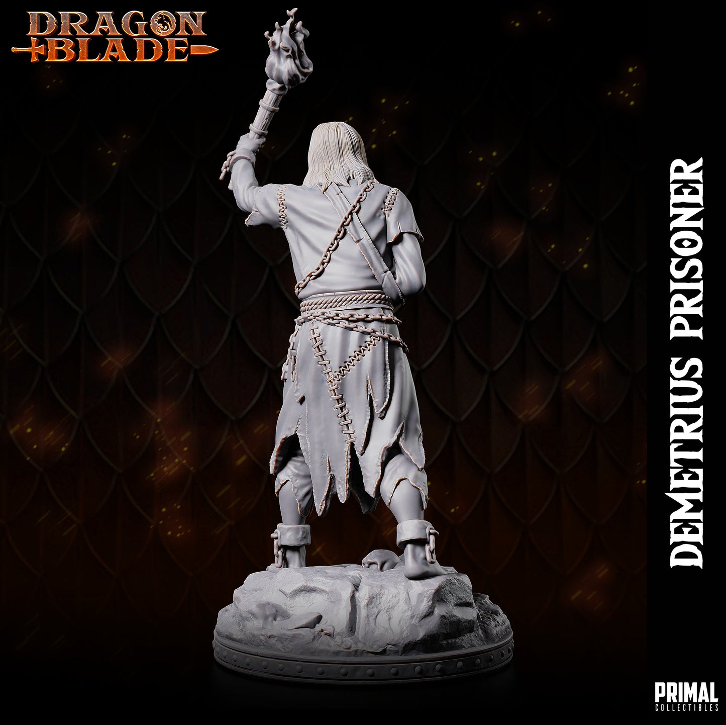 Knight - Demetrius prisoner - June 2023 - DRAGONBLADE-  MASTERS OF DUNGEONS QUEST - Primal Collectibles