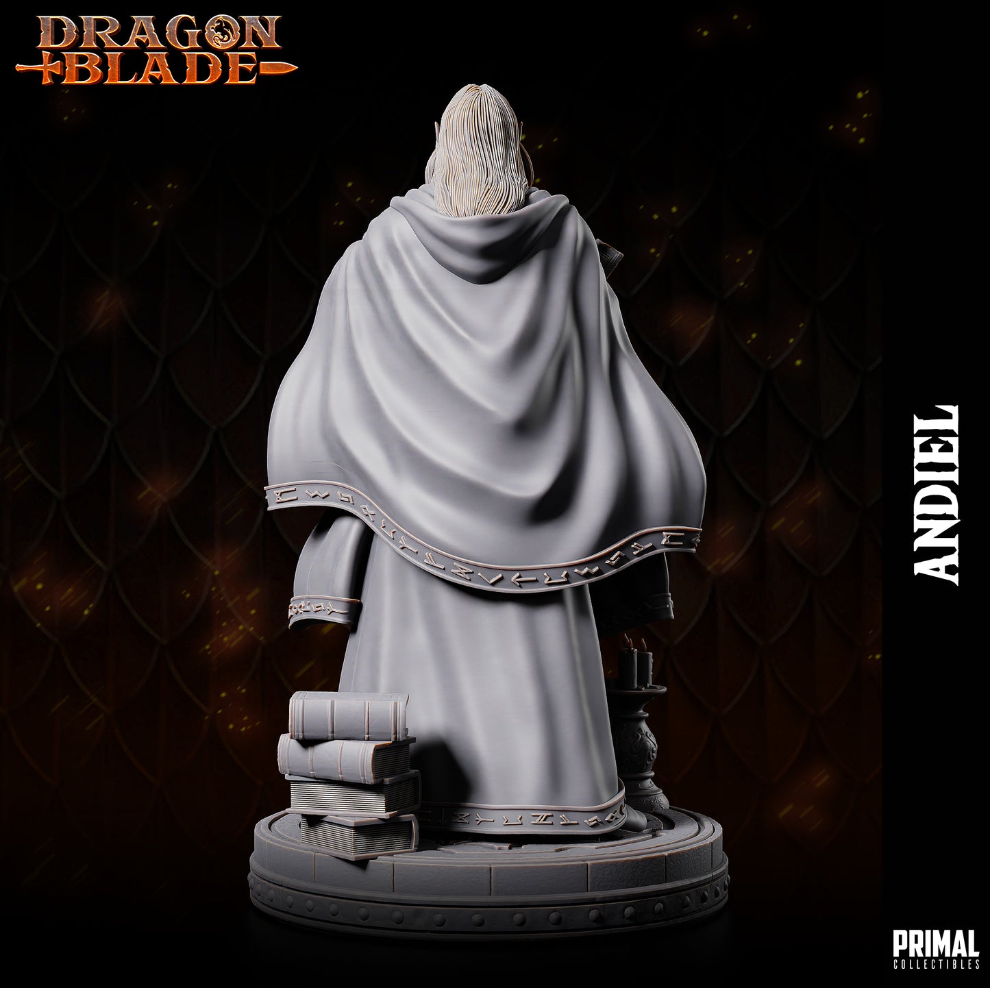 Dark Elf Wizard - Andiel - August 2023 - DRAGONBLADE-  MASTERS OF DUNGEONS QUEST - Primal Collectibles