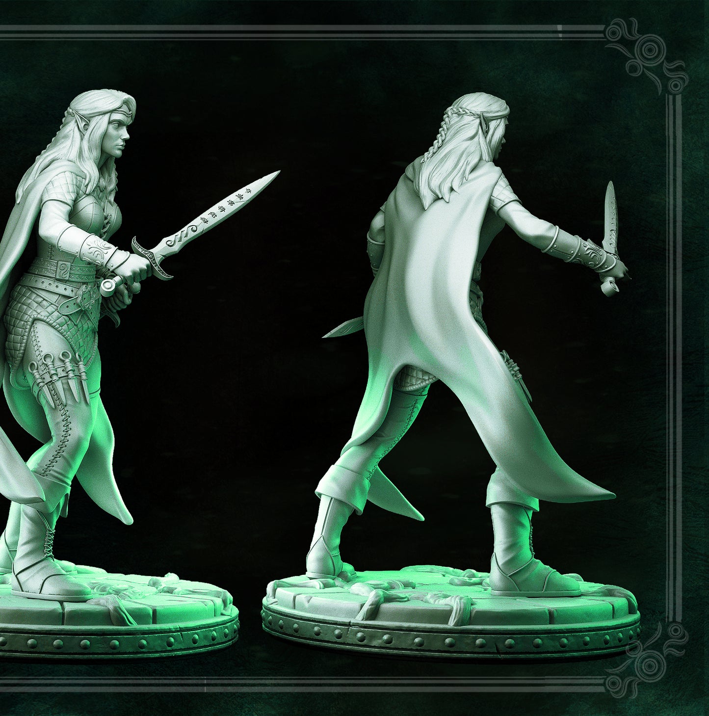 Elf - Lauriel - THE MIRROR MAZE - MASTERS OF DUNGEONS QUEST - Primal Collectibles