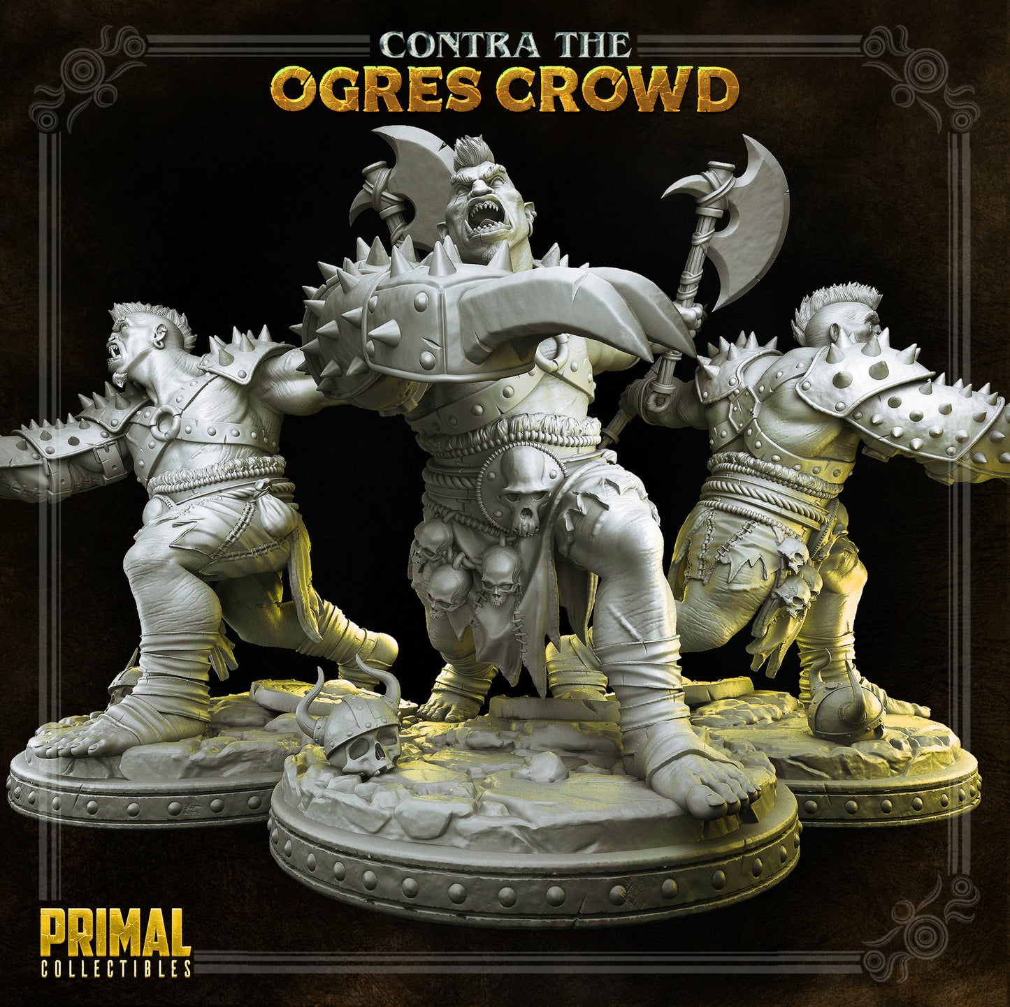 Ogre chieftain - Thurok - CONTRA THE OGRES CROWD - MASTERS OF DUNGEONS QUEST - Primal Collectibles