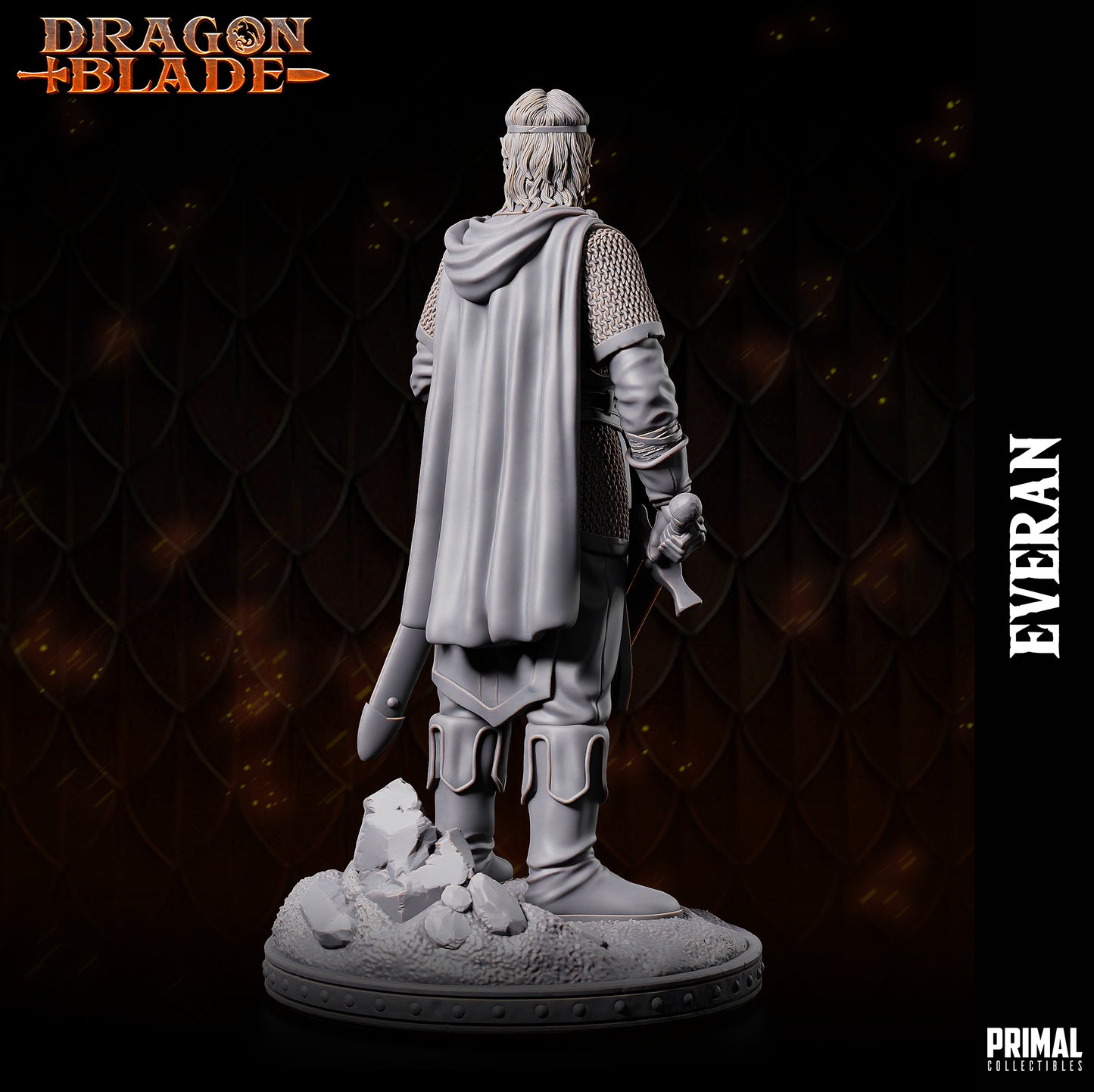 Elf Warrior/ Wizard - Everan - August 2023 - DRAGONBLADE-  MASTERS OF DUNGEONS QUEST - Primal Collectibles