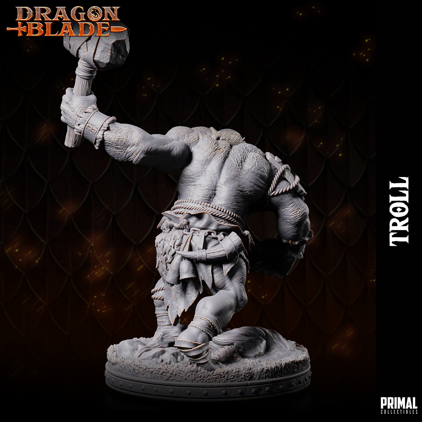 Creature - Troll (alternative version) - June 2023 - DRAGONBLADE-  MASTERS OF DUNGEONS QUEST - Primal Collectibles