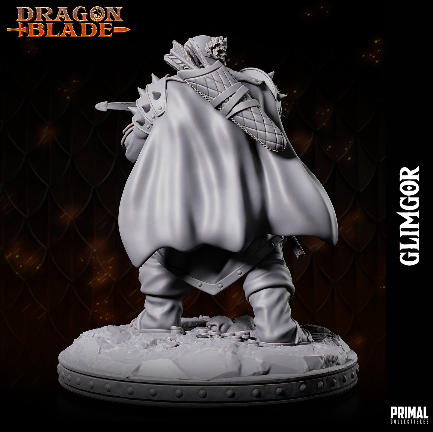 Evil dwarf - Glimgor - July 2023 - DRAGONBLADE-  MASTERS OF DUNGEONS QUEST - Primal Collectibles