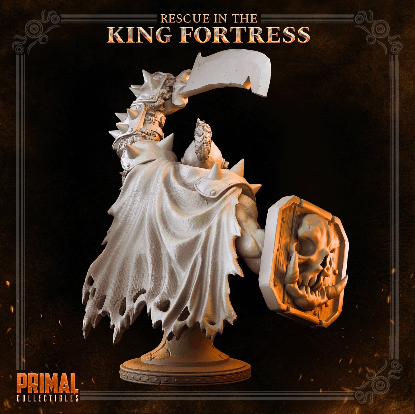 Orc warlord - THROG - Bust - April 2023 - RESCUE IN THE KING FORTRESS -  MASTERS OF DUNGEONS QUEST - Primal Collectibles