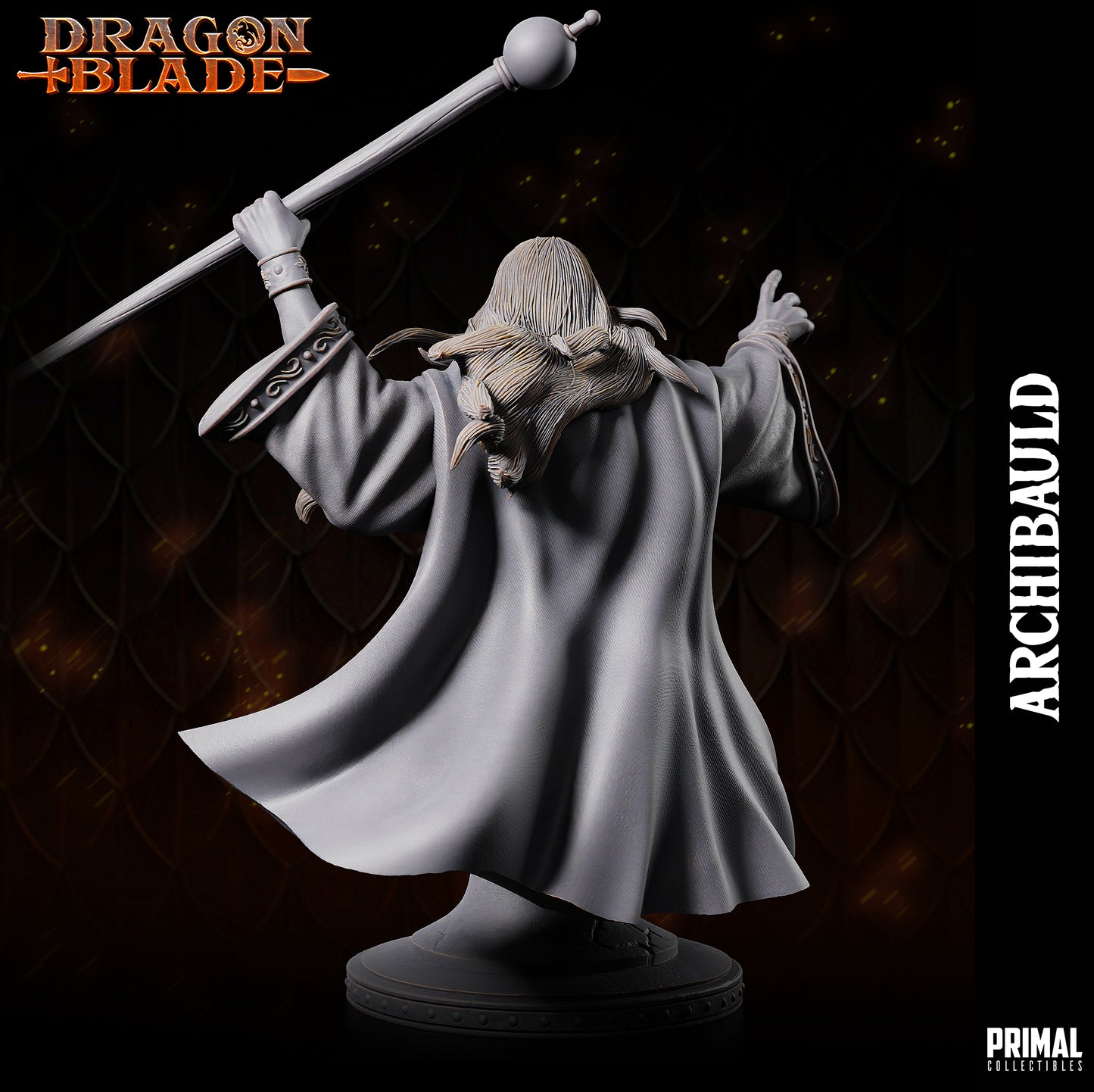 White Wizard - Archbauld - Bust - January 2024 - DRAGONBLADE- MASTERS OF DUNGEONS QUEST