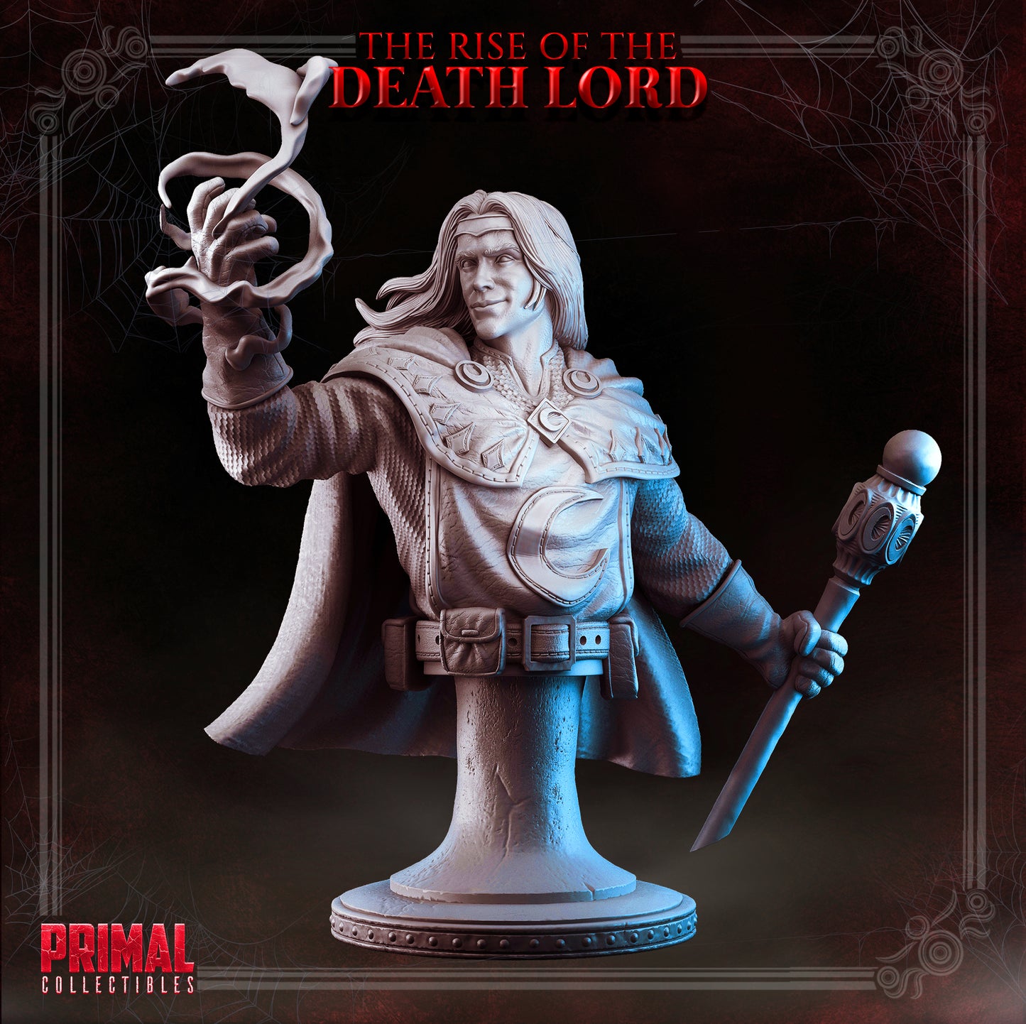 Wizard - Gaspar - Bust - March 2023 - THE RISE OF THE DEATH LORD -  MASTERS OF DUNGEONS QUEST - Primal Collectibles