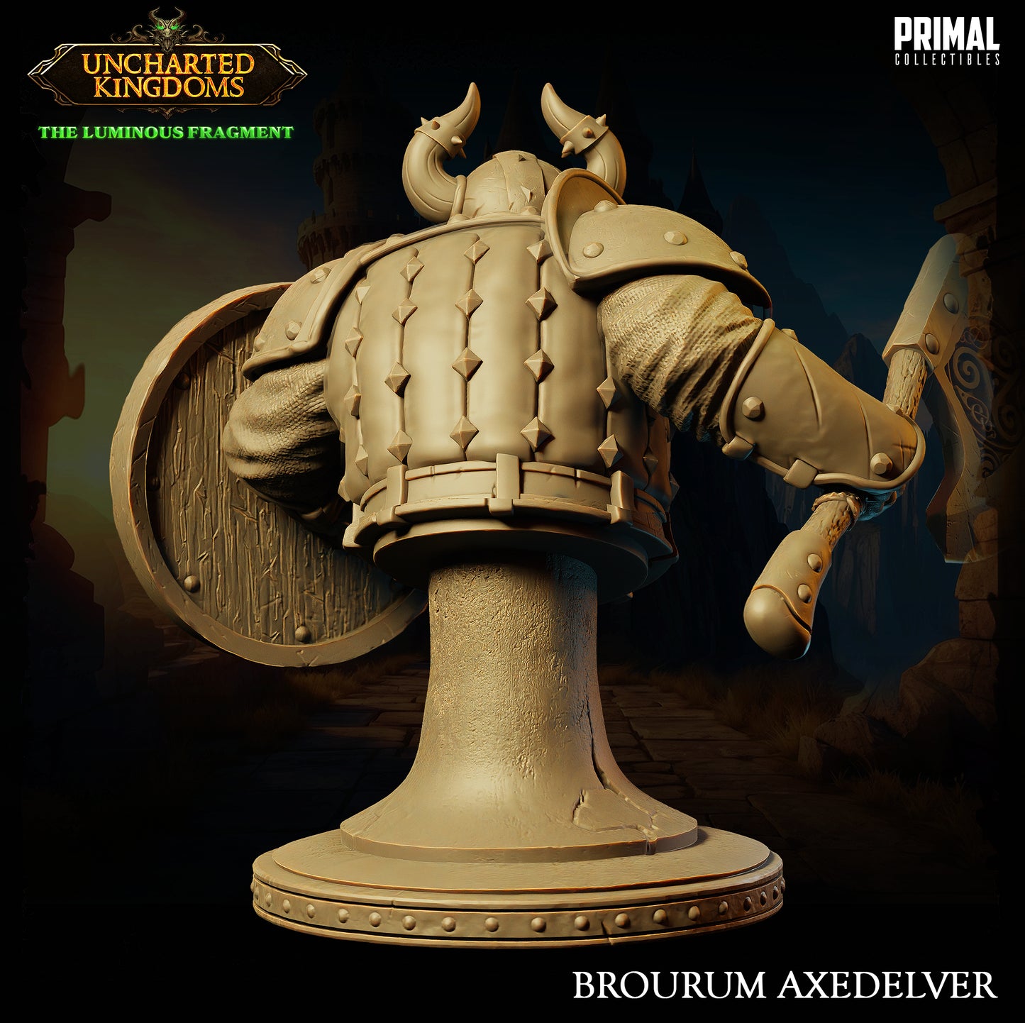 Dwarf - Brourum Axedelver - Bust - February 2024 - Uncharted Kingdoms