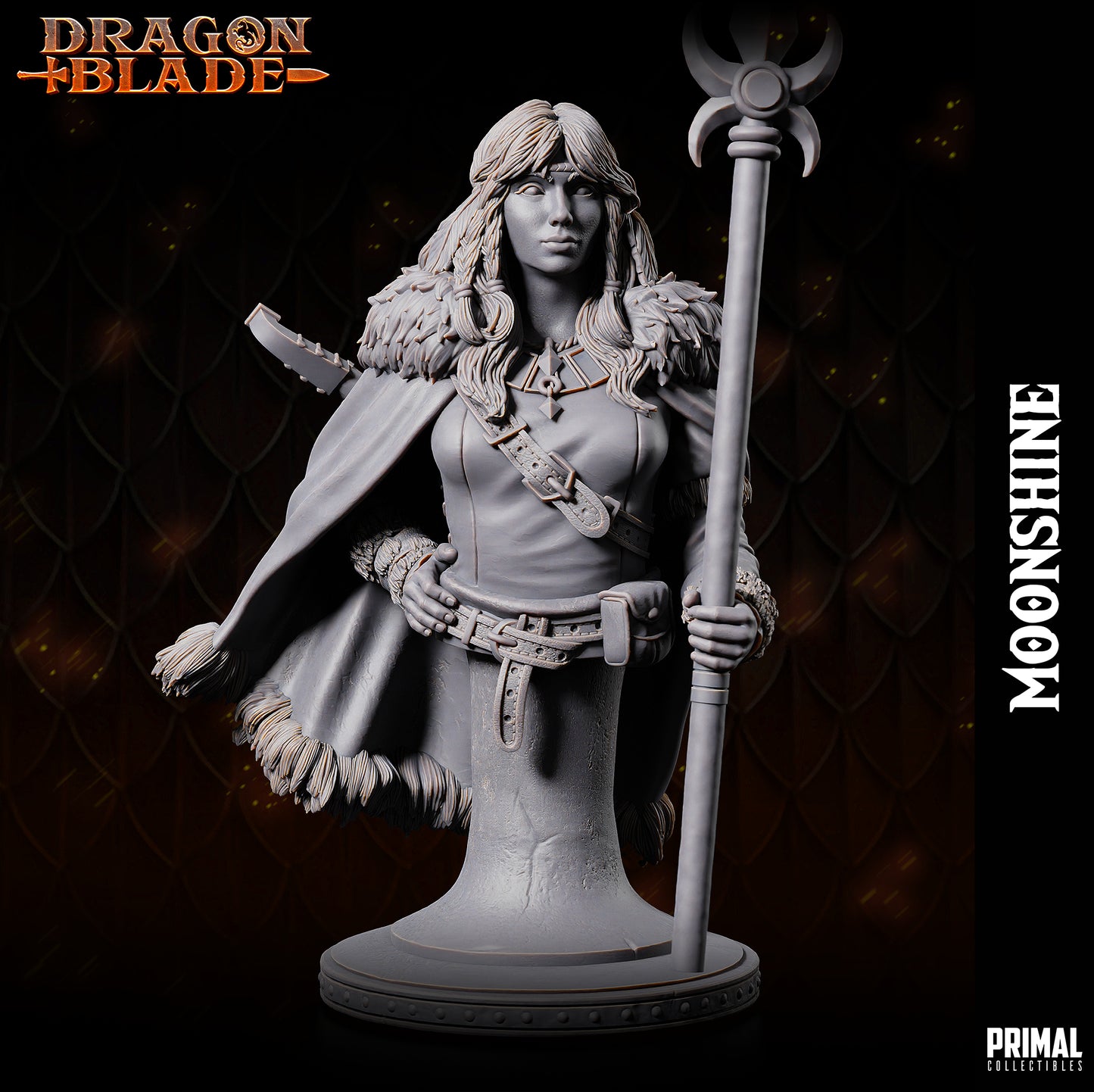 Cleric - Moonshine - bust -  July 2023 - DRAGONBLADE-  MASTERS OF DUNGEONS QUEST - Primal Collectibles