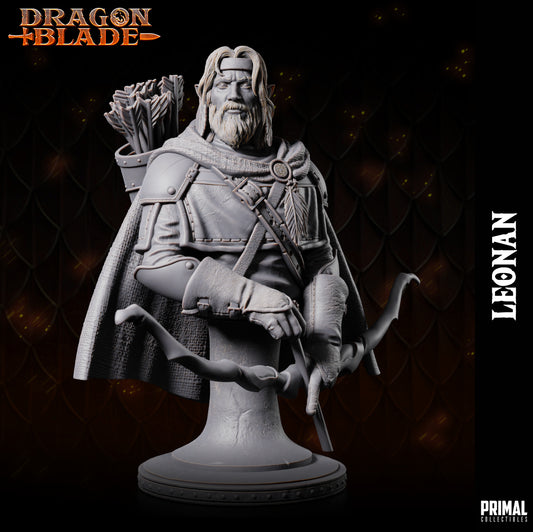 Half Elf - LEONAN - Bust - May 2023 - DRAGONBLADE-  MASTERS OF DUNGEONS QUEST - Primal Collectibles