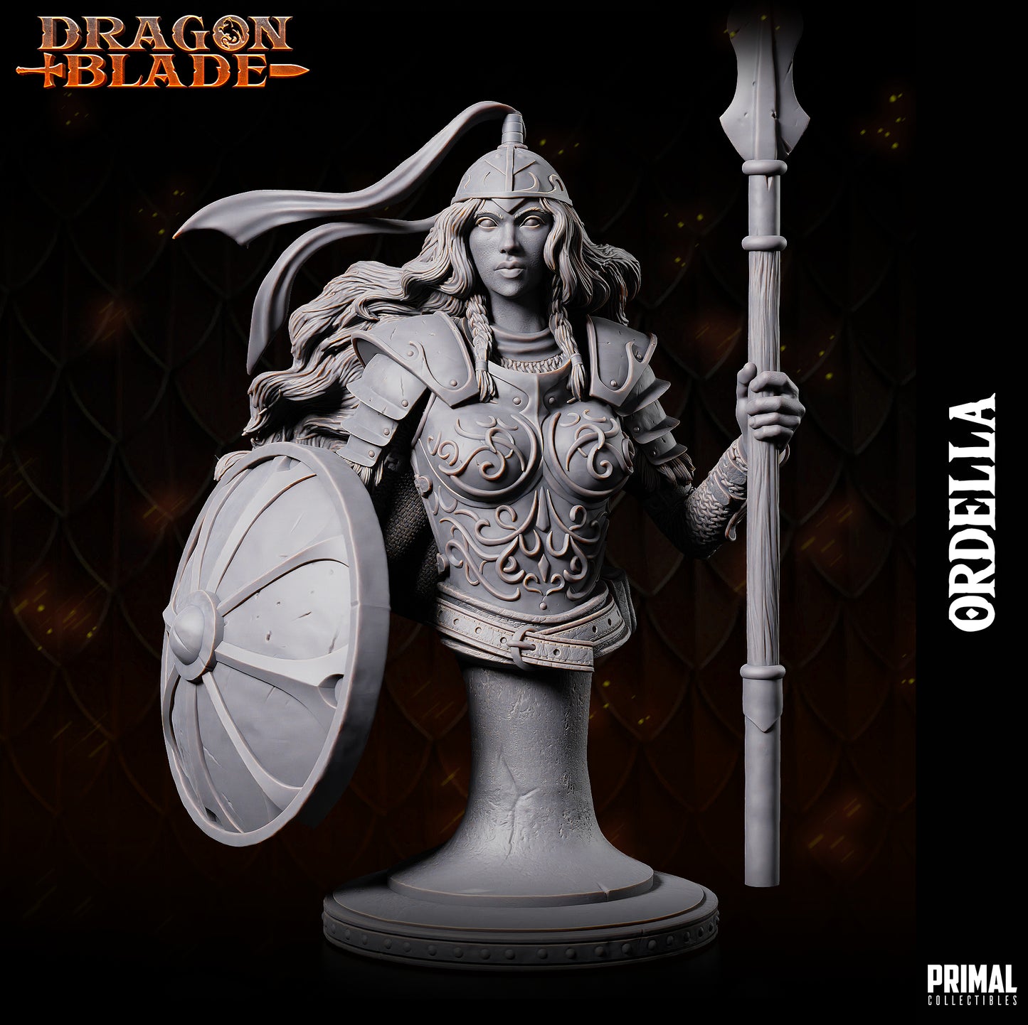 Elf- Ordella - Bust - June 2023 - DRAGONBLADE-  MASTERS OF DUNGEONS QUEST - Primal Collectibles