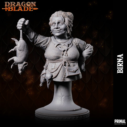 Dwarf -  Birna - bust  - December 2023 - DRAGONBLADE-  MASTERS OF DUNGEONS QUEST