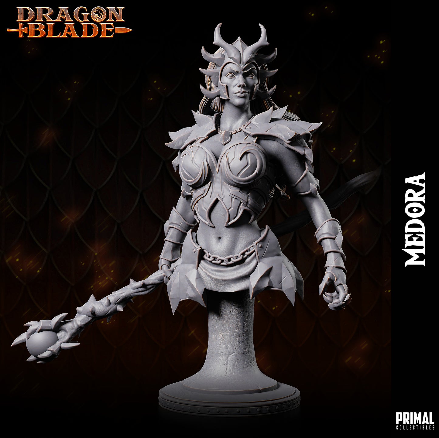 Dragon Dark Queen - Medora - Bust - September 2023 - DRAGONBLADE-  MASTERS OF DUNGEONS QUEST