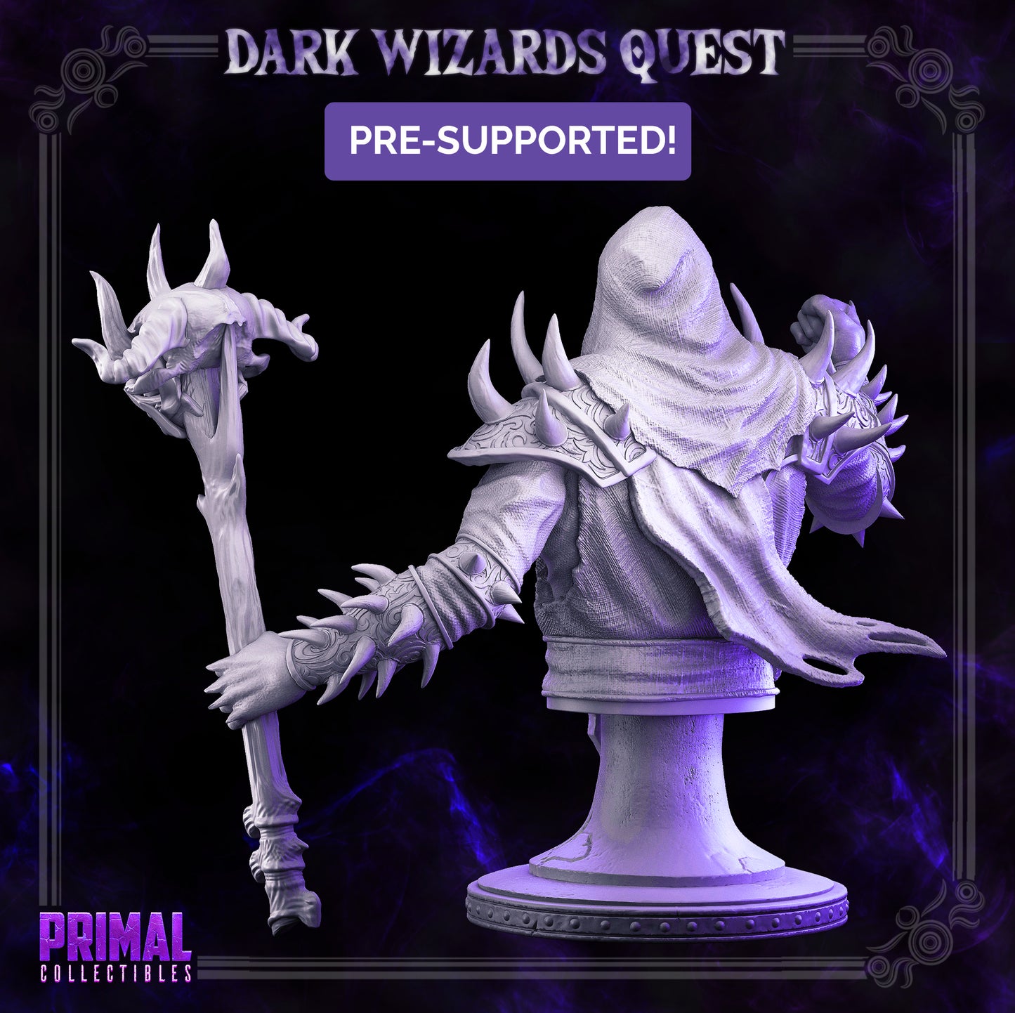 Boss - Wizard - Noxus - Bust - DARK WIZARDS - MASTERS OF DUNGEONS QUEST - Primal Collectibles