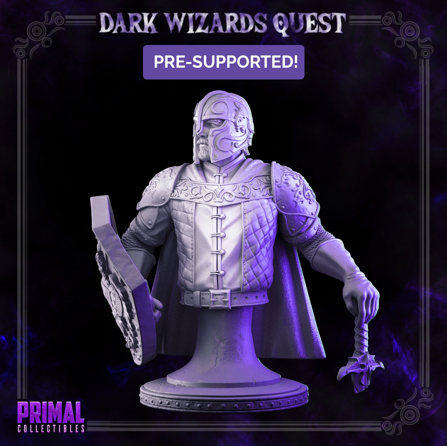 Ritter - Demetrius - Büste - DARK WIZARDS - MASTERS OF DUNGEONS QUEST - Primal Collectibles