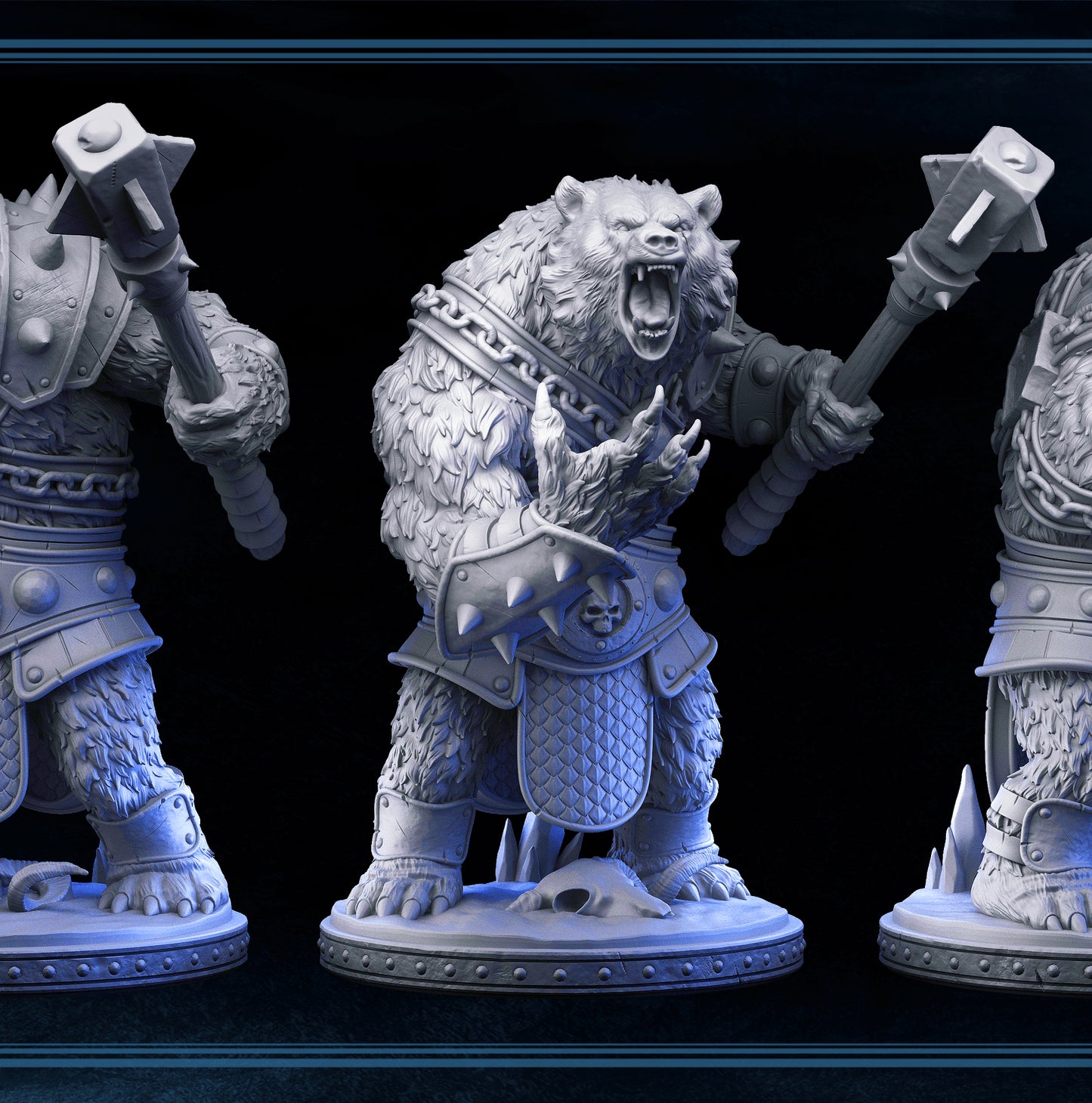 War bear - FREEZING DARKNESS - MASTERS OF DUNGEONS QUEST - Primal Collectibles