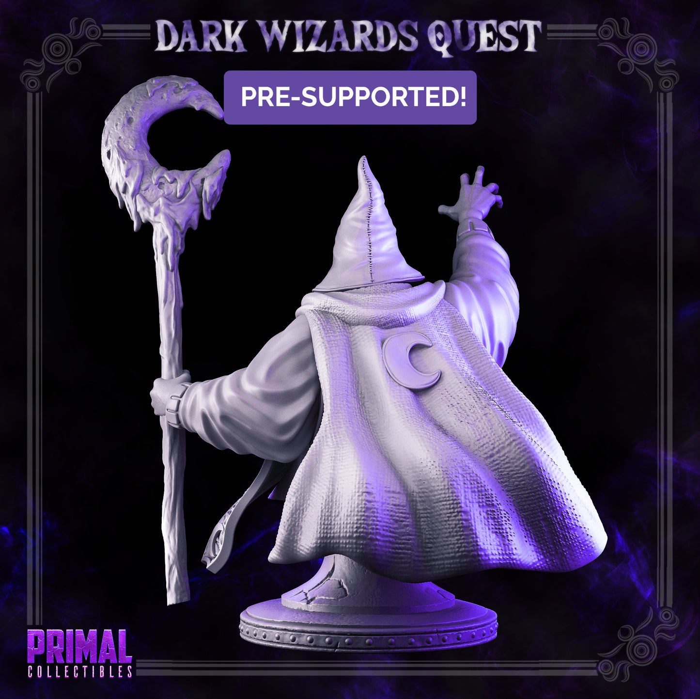 High Mage - Hasaugul - Bust -  DARK WIZARDS - MASTERS OF DUNGEONS QUEST - Primal Collectibles