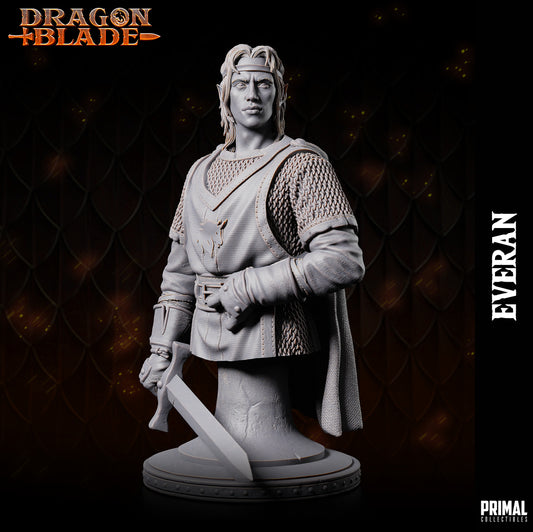 Elf Warrior/ Wizard - Everan - Bust - August 2023 - DRAGONBLADE-  MASTERS OF DUNGEONS QUEST - Primal Collectibles