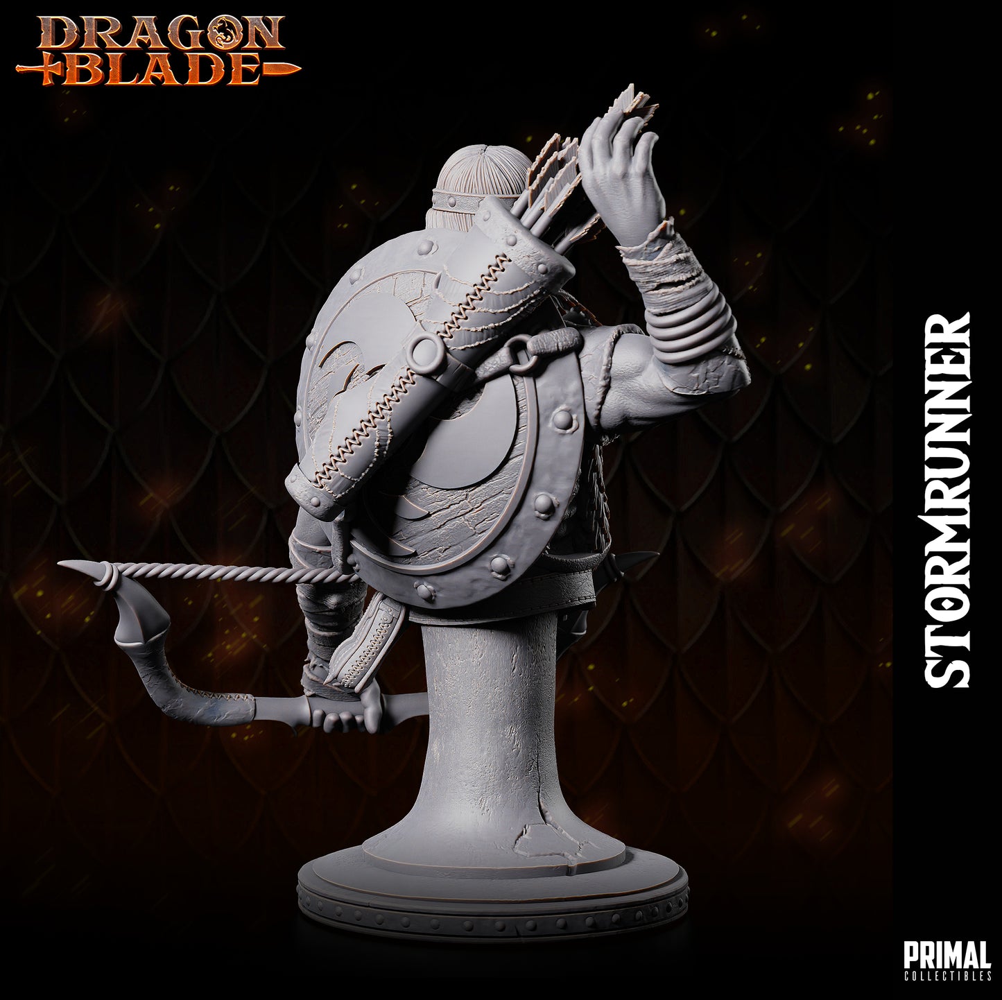 Ranger - Stormrunner - bust-  June 2023 - DRAGONBLADE-  MASTERS OF DUNGEONS QUEST - Primal Collectibles