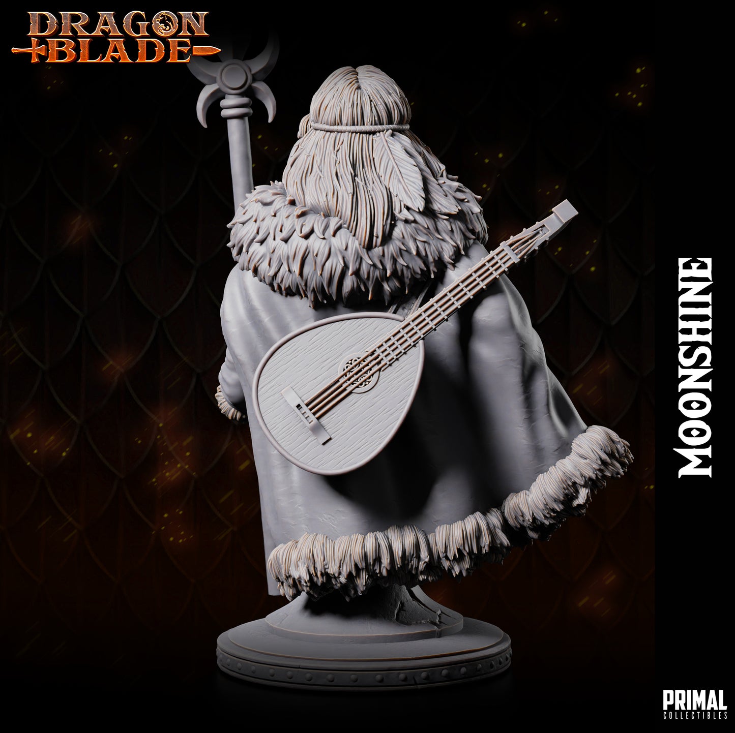 Cleric - Moonshine - bust -  July 2023 - DRAGONBLADE-  MASTERS OF DUNGEONS QUEST - Primal Collectibles