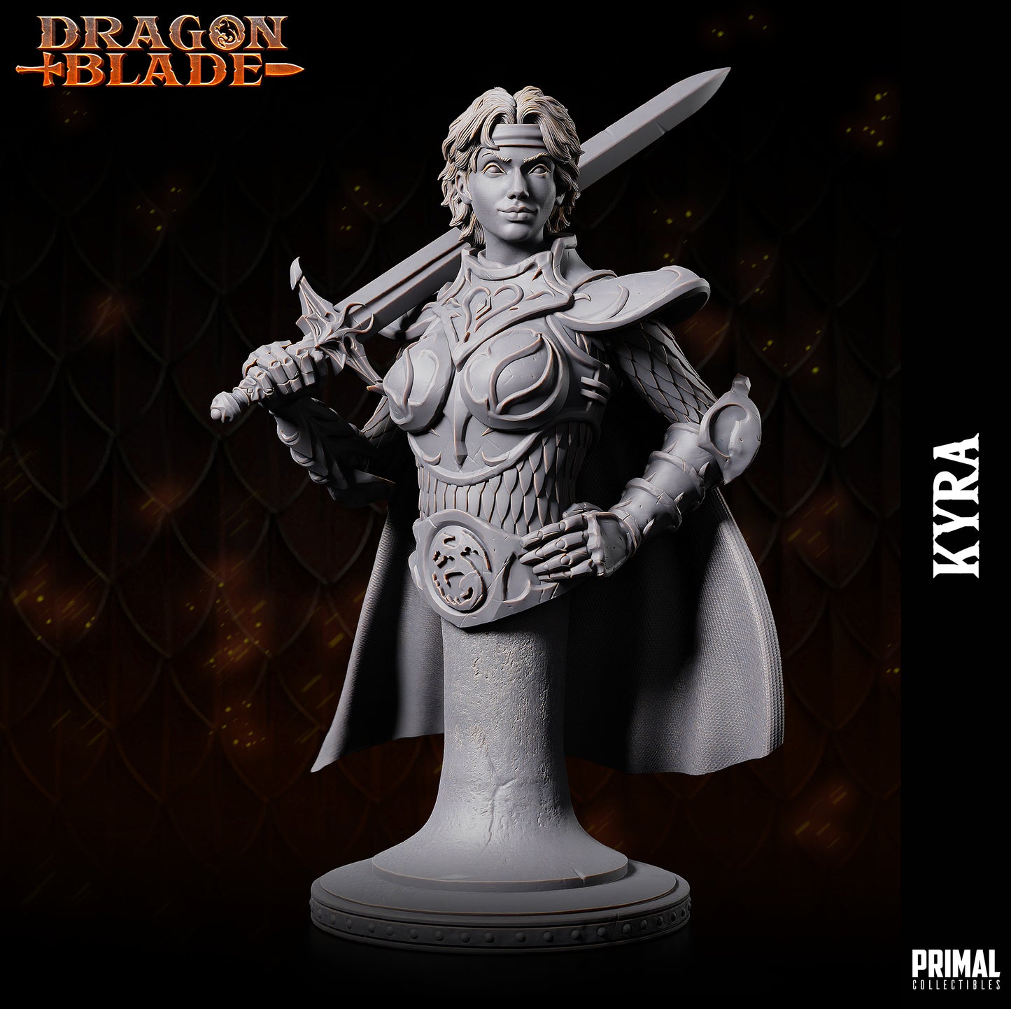 Fighter - Kyra  - Bust - November 2023 - DRAGONBLADE-  MASTERS OF DUNGEONS QUEST