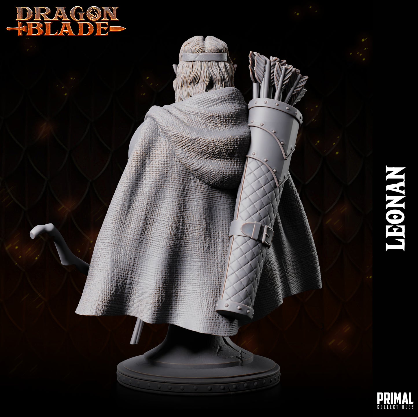 Half Elf - LEONAN - Bust - May 2023 - DRAGONBLADE-  MASTERS OF DUNGEONS QUEST - Primal Collectibles