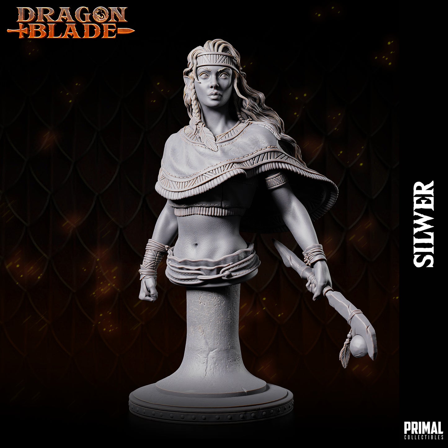 Elf - Dragon - Silwer  - bust - October 2023 - DRAGONBLADE-  MASTERS OF DUNGEONS QUEST