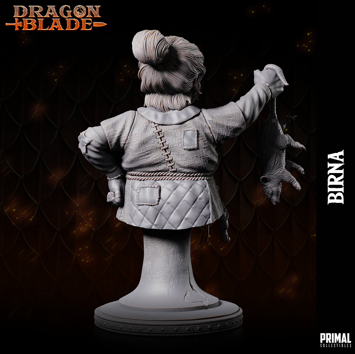 Dwarf -  Birna - bust  - December 2023 - DRAGONBLADE-  MASTERS OF DUNGEONS QUEST