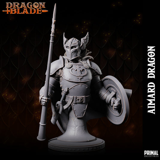 Fighter - Aimard Dragon - Bust - January 2024 - DRAGONBLADE- MASTERS OF DUNGEONS QUEST