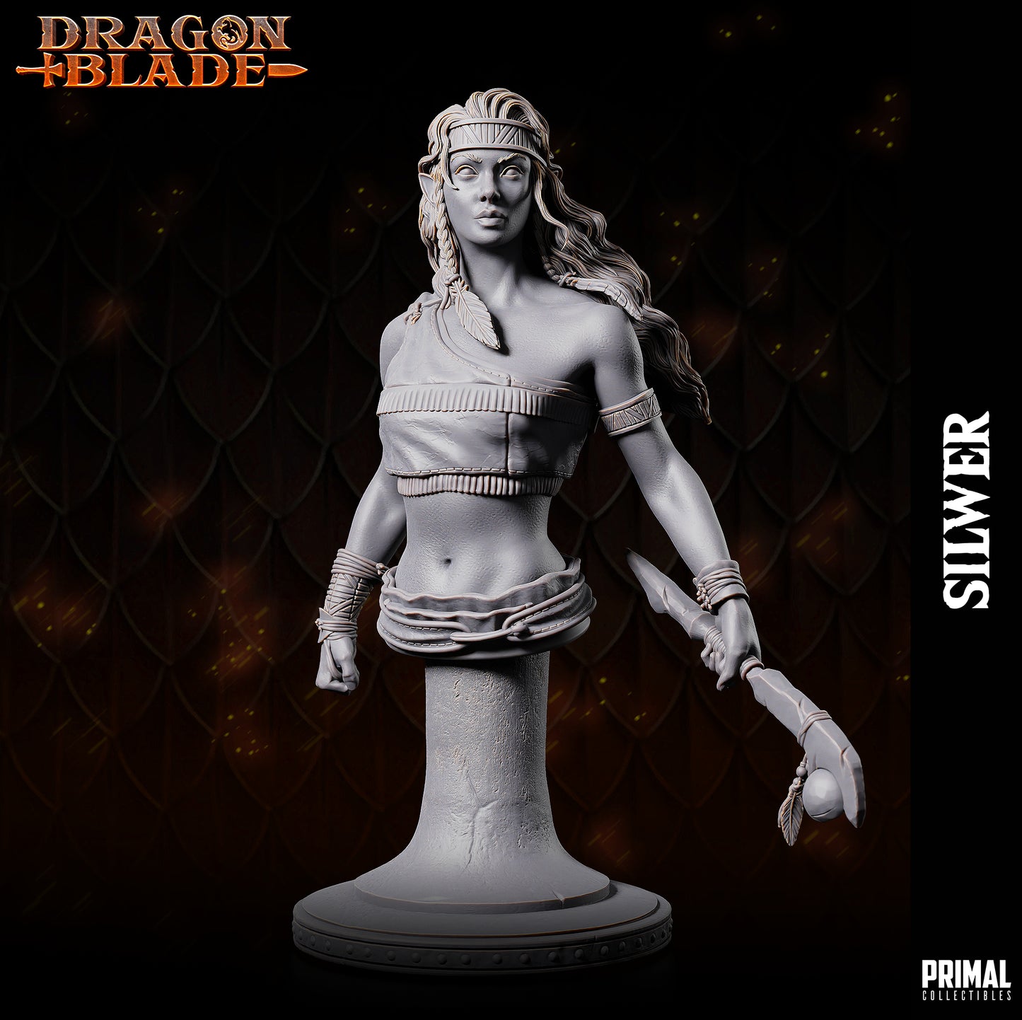 Elf - Dragon - Silwer  - bust - October 2023 - DRAGONBLADE-  MASTERS OF DUNGEONS QUEST