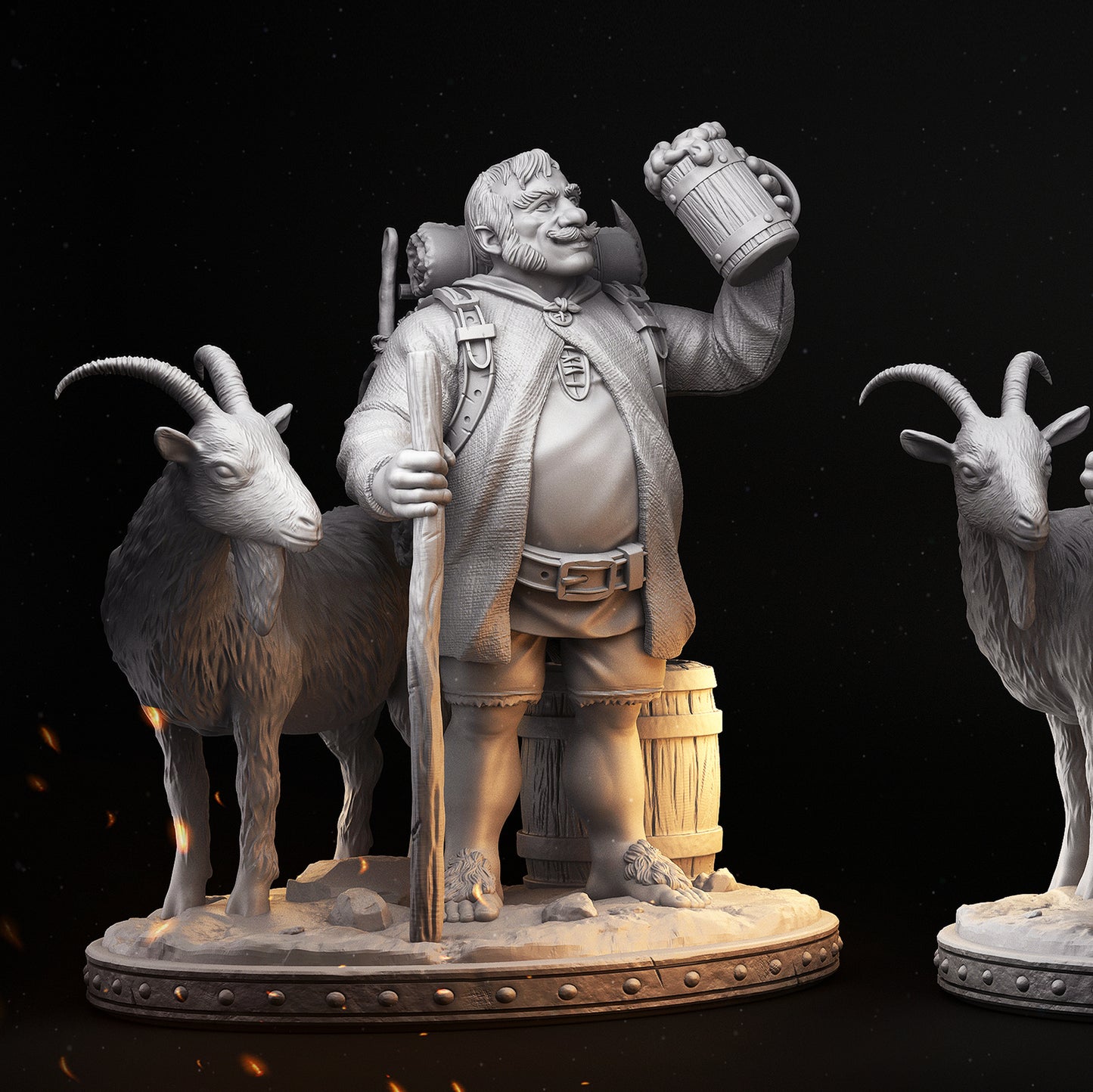 NPC - Bronson - diorama - MASTERS OF DUNGEONS QUEST - Primal Collectibles