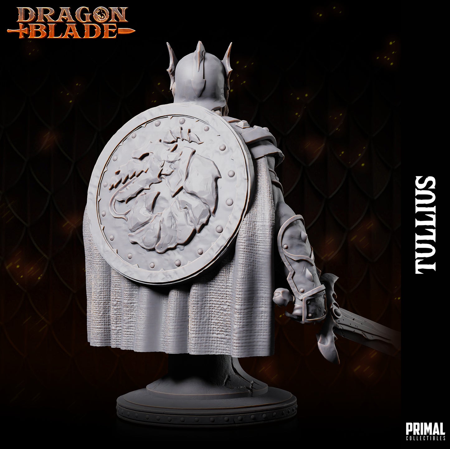 Warrior - Tullius - Bust - May 2023 - DRAGONBLADE-  MASTERS OF DUNGEONS QUEST - Primal Collectibles