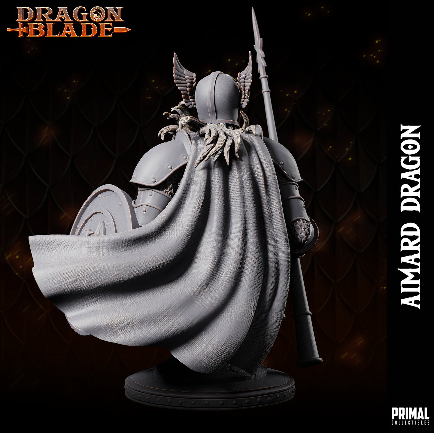 Fighter - Aimard Dragon - Bust - January 2024 - DRAGONBLADE- MASTERS OF DUNGEONS QUEST