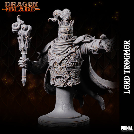 Death knight Boss Lord Trogmor - Bust- August 2023 - DRAGONBLADE-  MASTERS OF DUNGEONS QUEST - Primal Collectibles