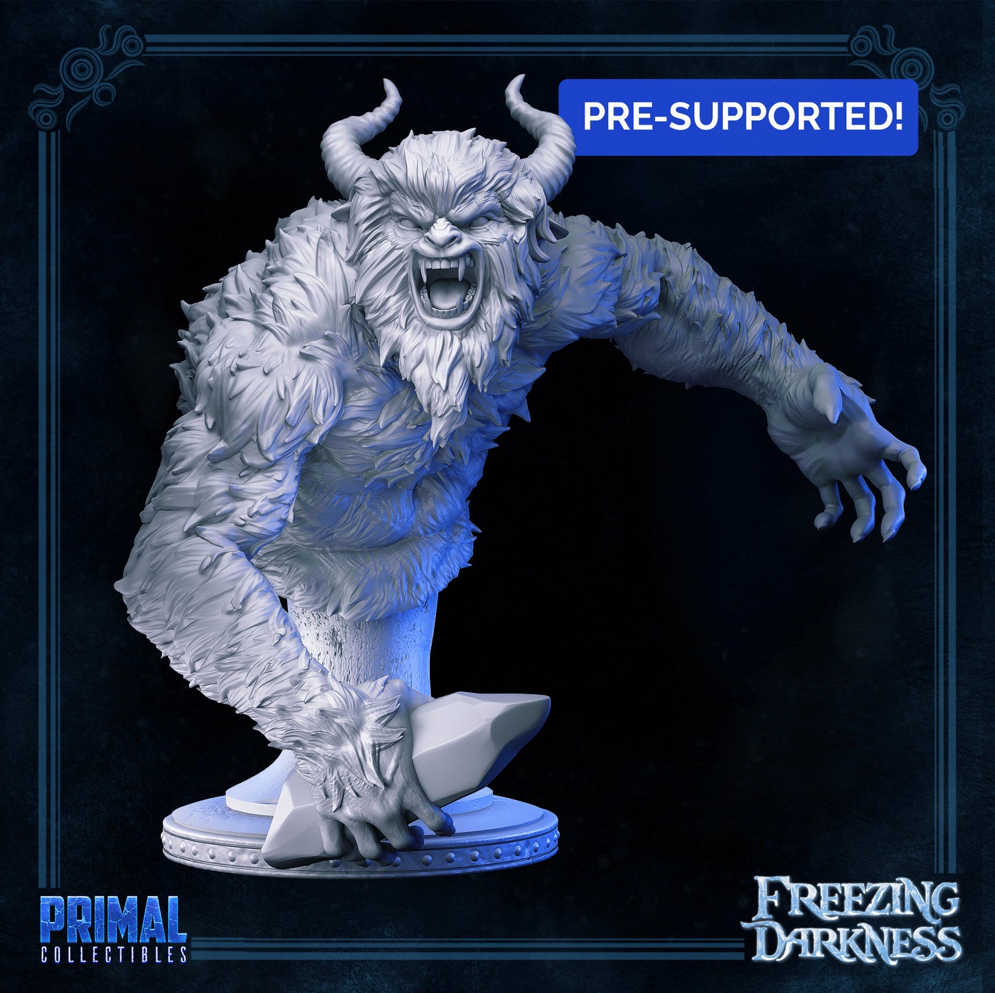 Yeti - Bust- FREEZING DARKNESS - MASTERS OF DUNGEONS QUEST - Primal Collectibles