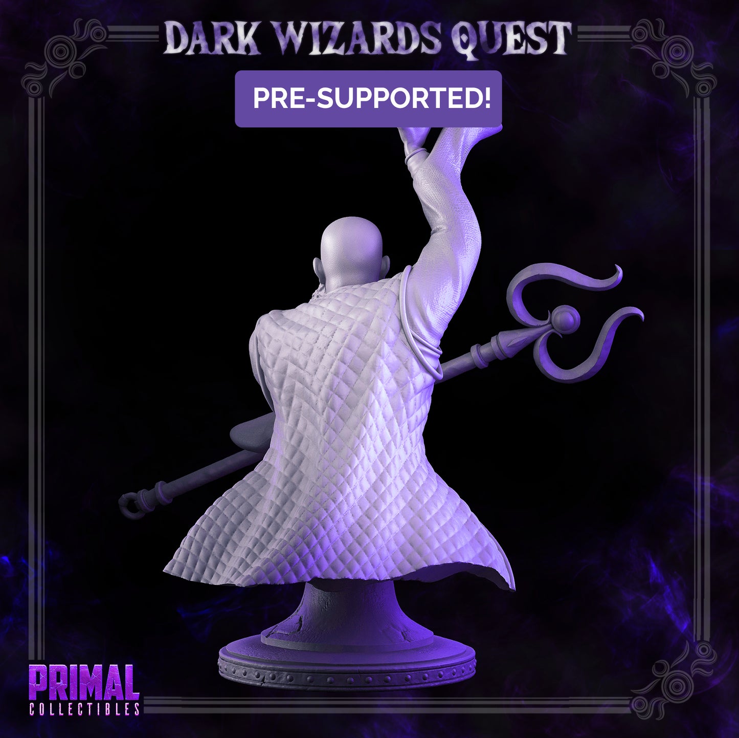 Storm Master - Rayzen Shaka - Bust - DARK WIZARDS - MASTERS OF DUNGEONS QUEST - Primal Collectibles