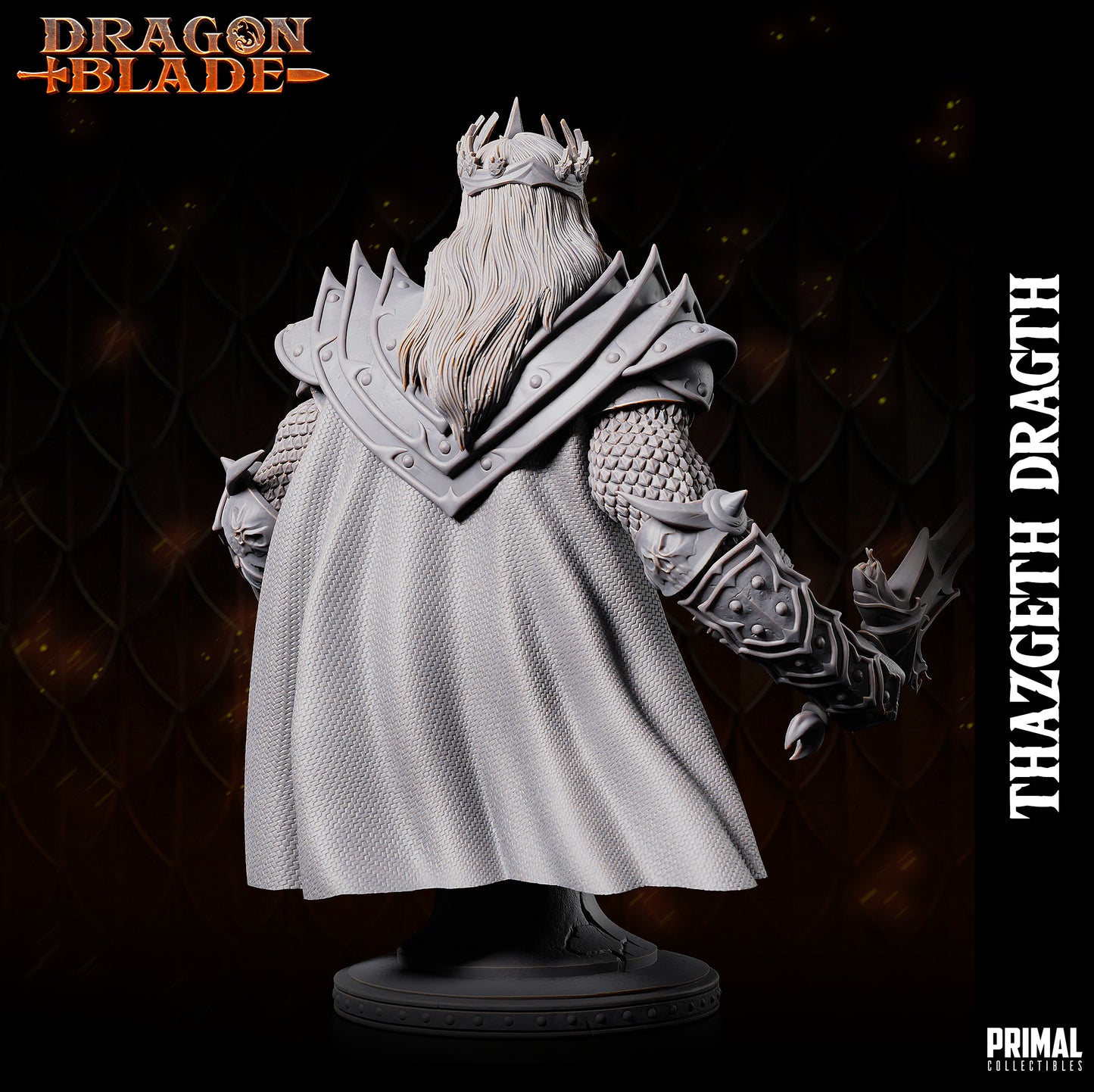 Wizard - Fighter - Dragon Emperor Thazgeth Draght - Bust-  November 2023 - DRAGONBLADE-  MASTERS OF DUNGEONS QUEST